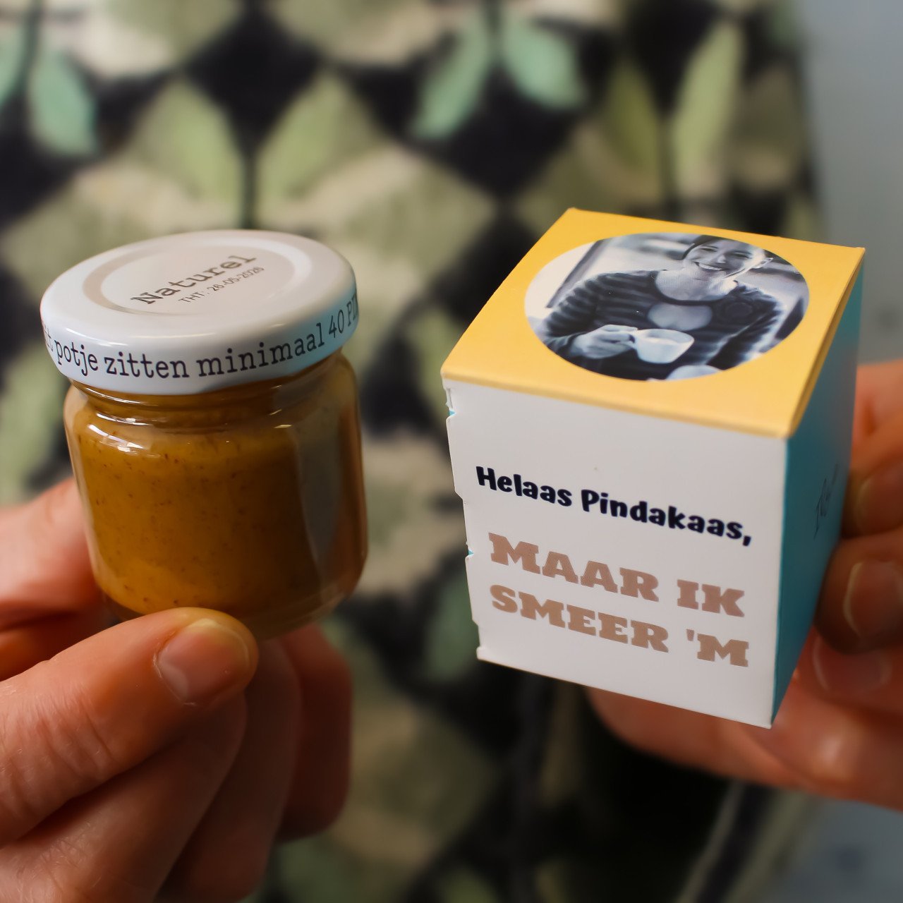 Collega bedankjes - potjes pindakaas klein
