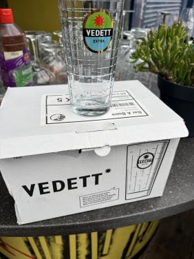 Vedett glazen nieuw in doos