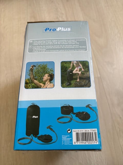 Camping douche 11 liter