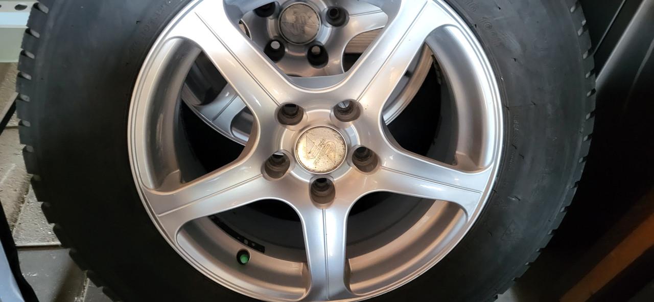 4 stuks velgen+Banden