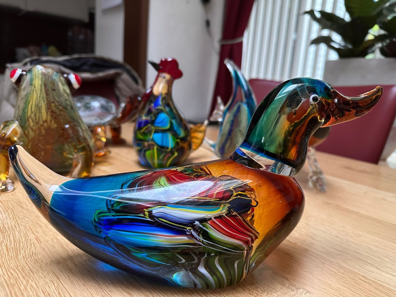Murano glas - eend - in perfecte staat