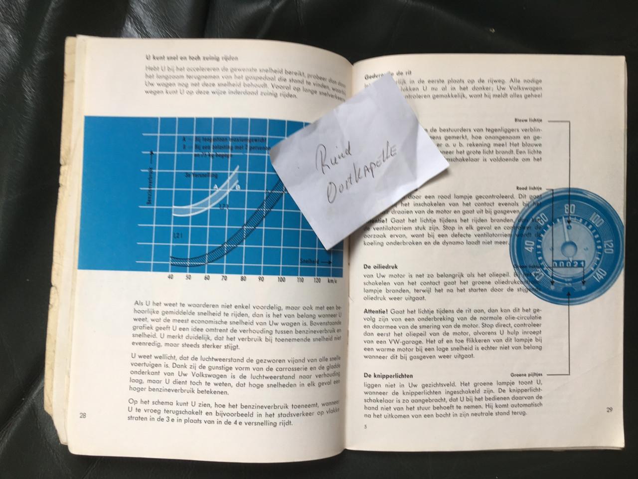 VW Kever 1200 instructieboekje