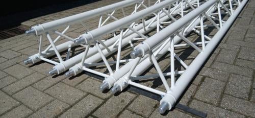 3 keer 3meter truss wit gepoedercoat