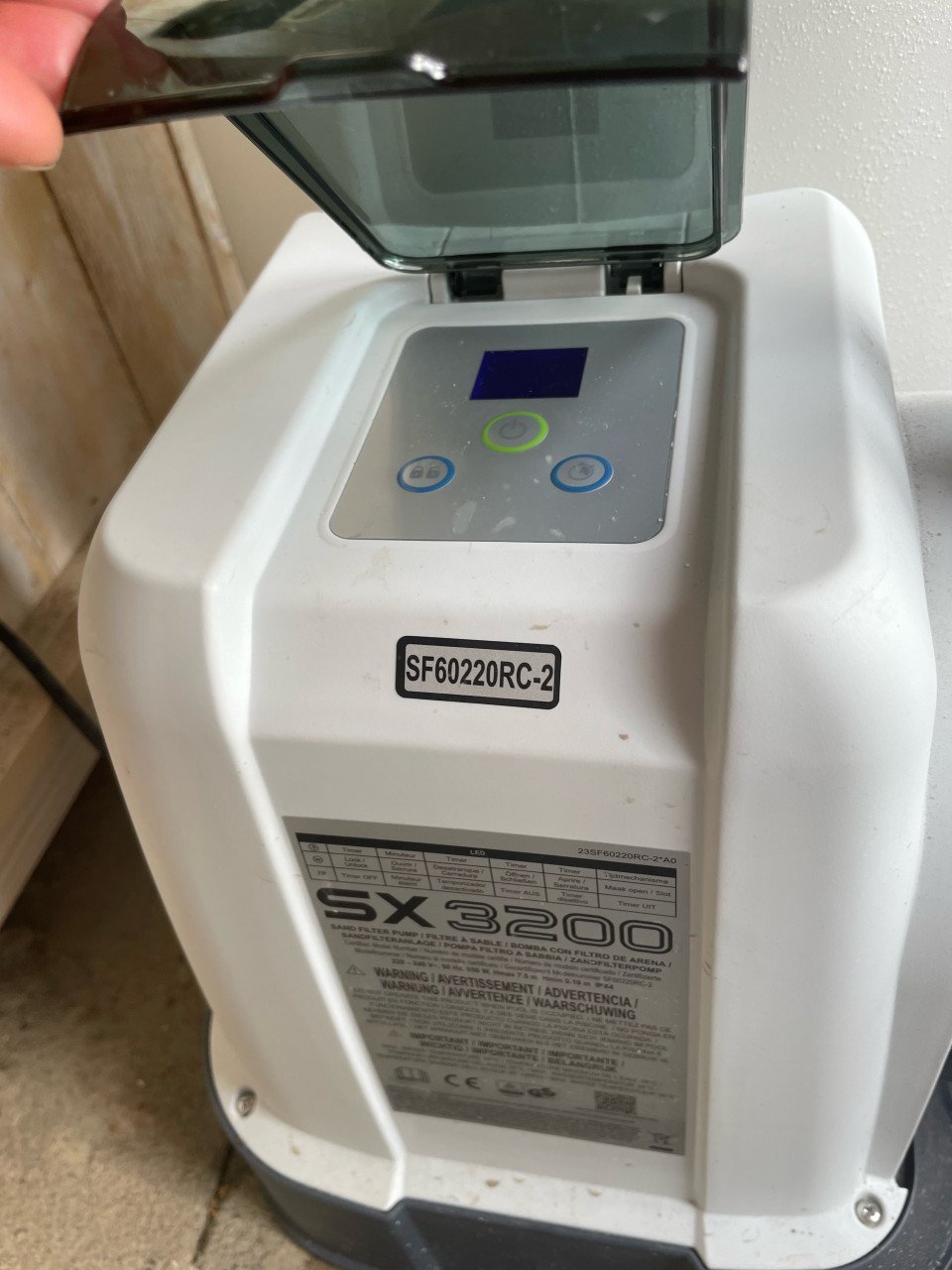 Zandfilterpomp 10.000 liter per uur