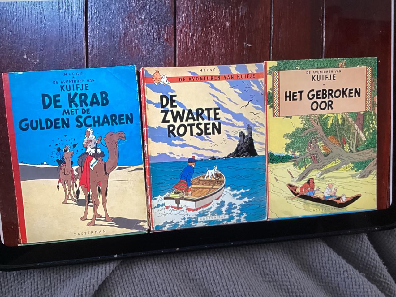 Heel veel verschillende stripboeken. Kuifje. Michel Vaillant.  Rik Ringers.