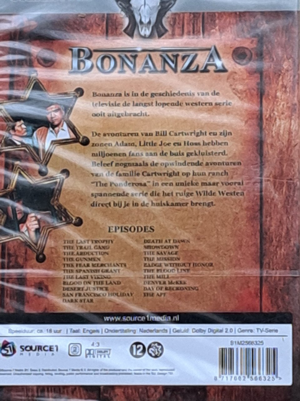 Collectors Edition Bonanza 3 DVD's met 21 afleveringen