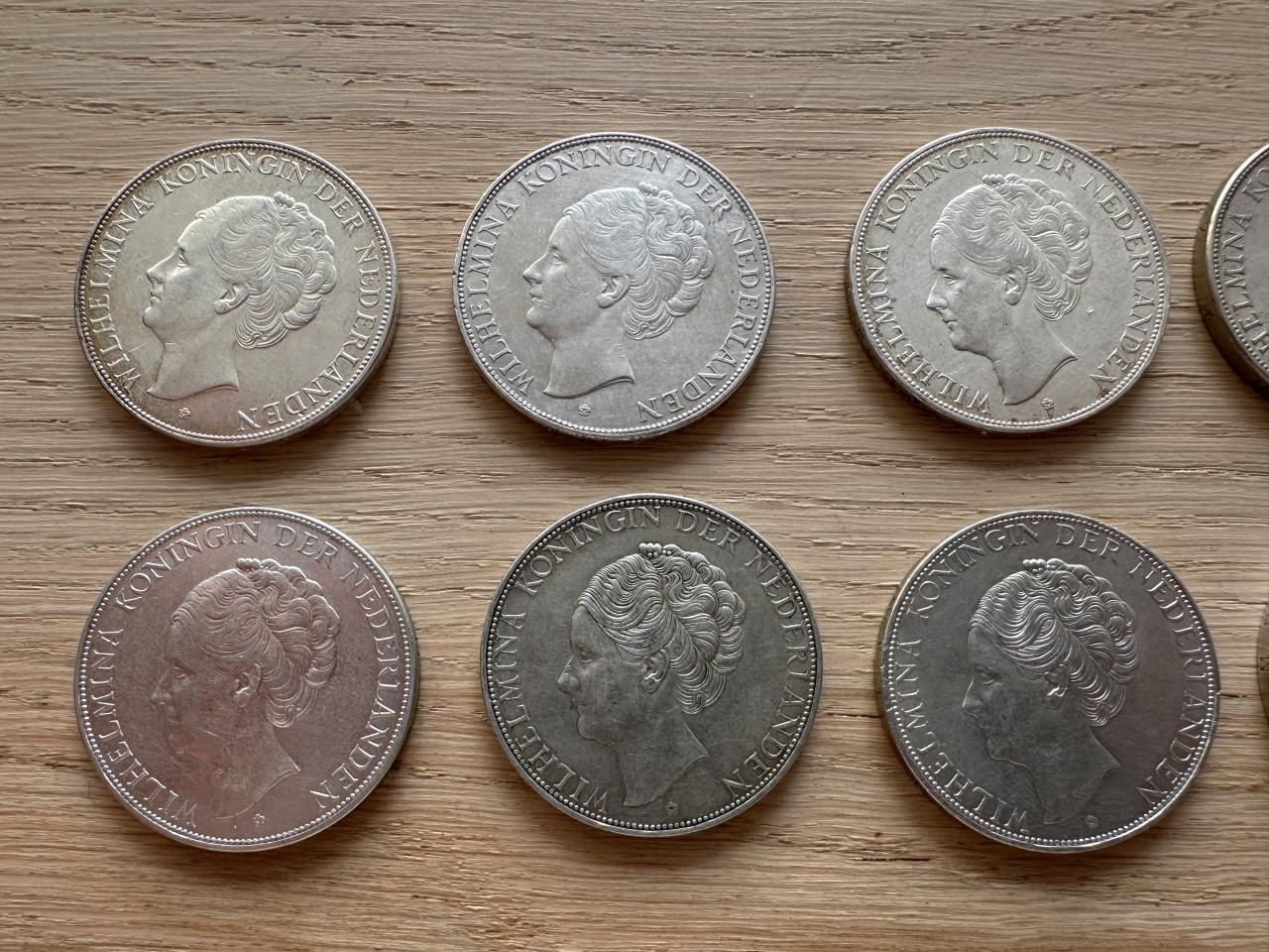 10x rijksdaalder Wilhelmina (1929-1943)