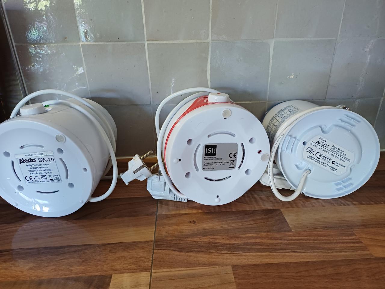 Flessen warmers / flessenwarmers
