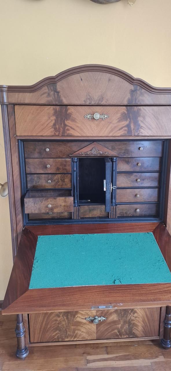 Antieke Biedermeier klepsecretaire