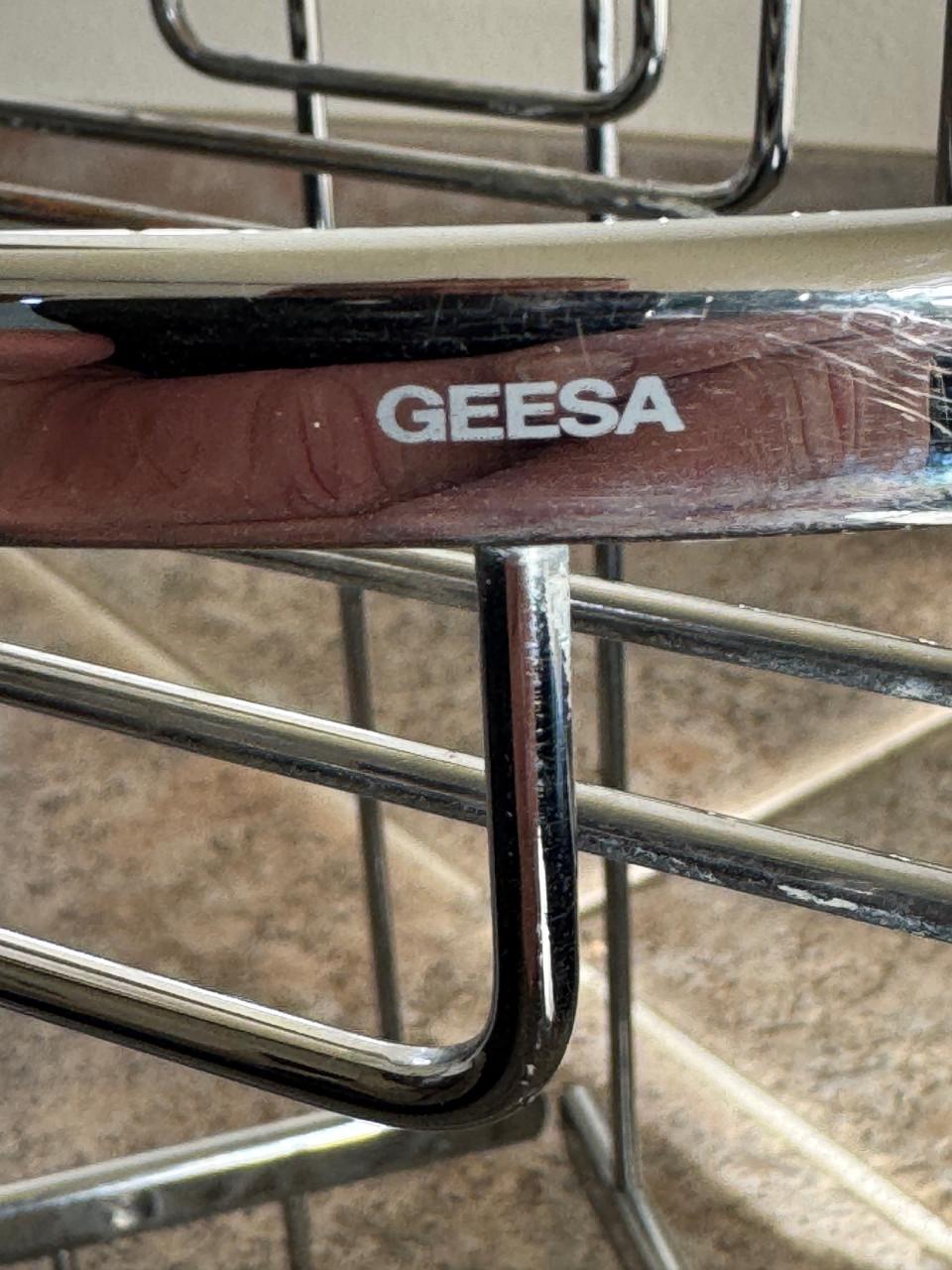 Geesa Basket dubbele hoekkorf chroom (grote uitvoering)