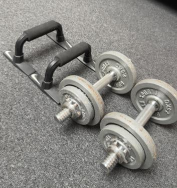 Gorilla Sport gietijzer dumbell set