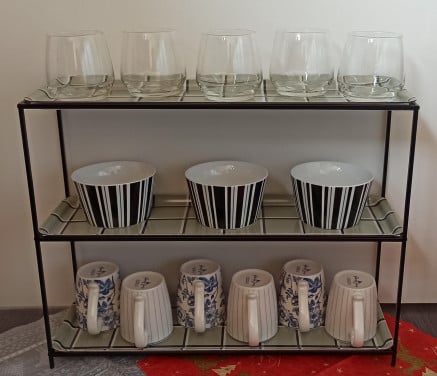 Ikea Sammanhang rek + 3 x dienblad Ypperlig 50 x 16 cm