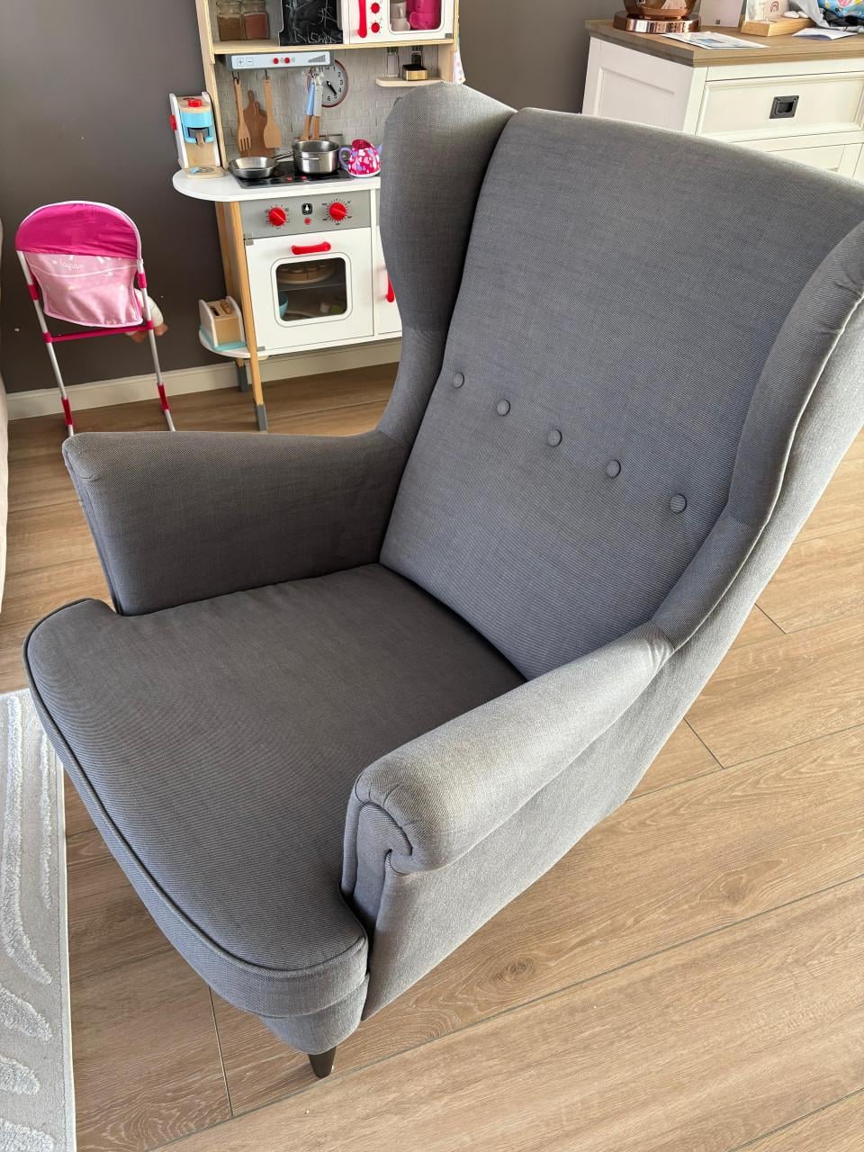 Oorfauteuille (ikea strandmon grijs)