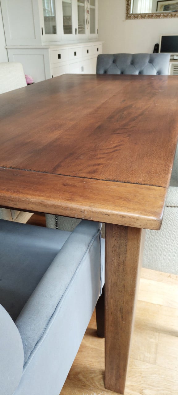 Massief houten eetkamer tafel
