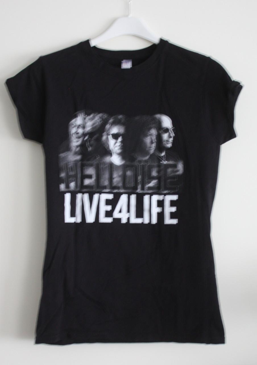 Zwart festivalshirt helloise live 4 life  maat s