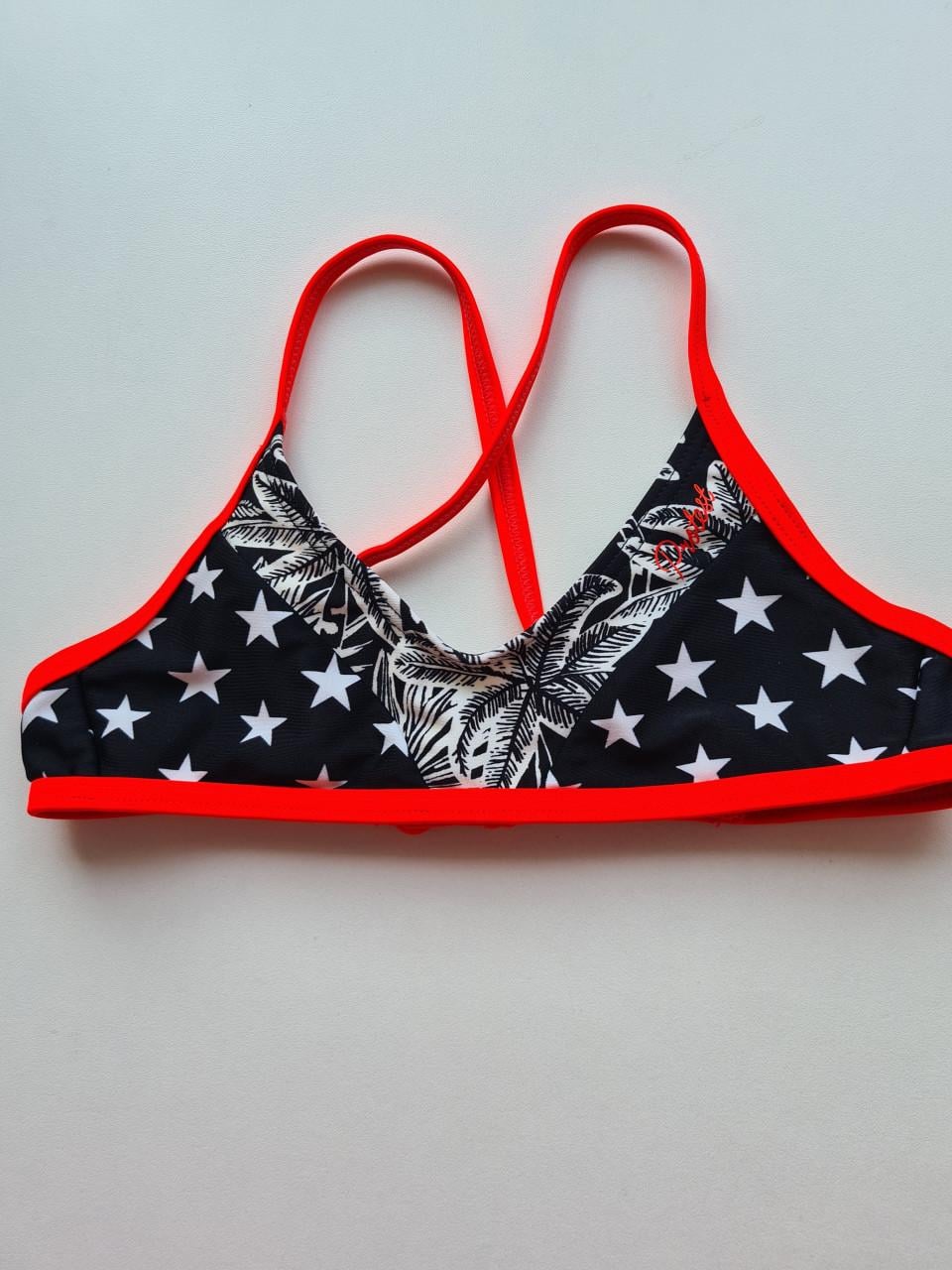 Nieuwe zwart-wit- fluo bikini van Protest Maat 128