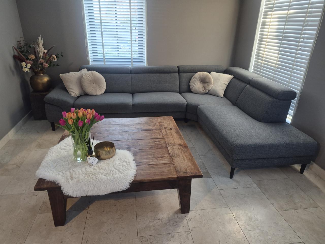 Salontafel eiken massief Uniek!