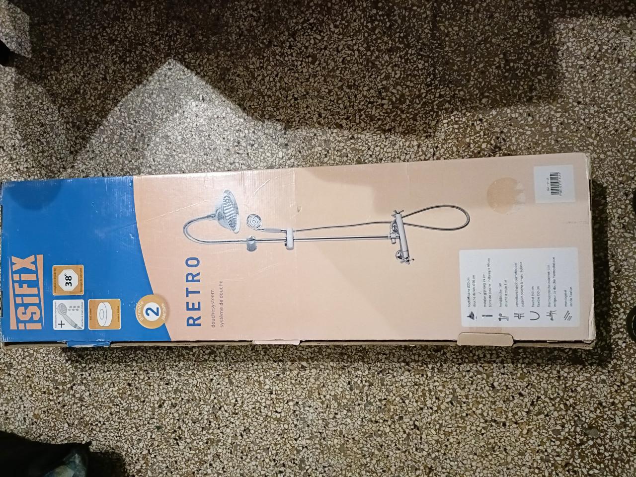 Retro regendouche - zilver