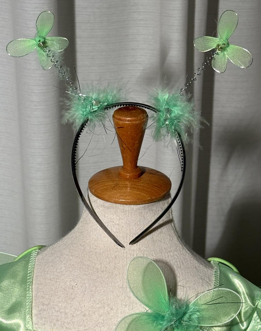 Nieuw 104-110-116 Tinkerbel Elfje Jurk Vleugels Staf Diadeem