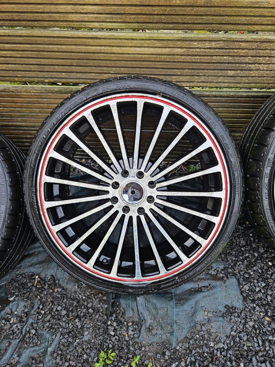 18 inch multisteek set met banden