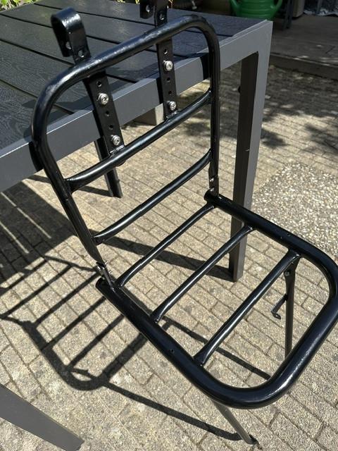 Sterke stalen Fietsvoordrager met steun