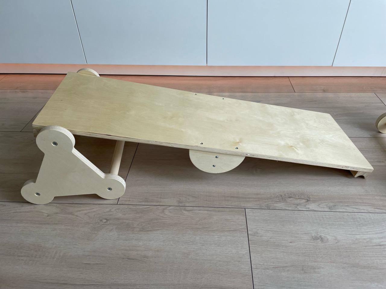 Houten balans bord/bankje