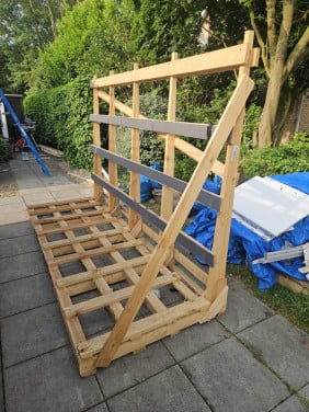 Houten transport bok