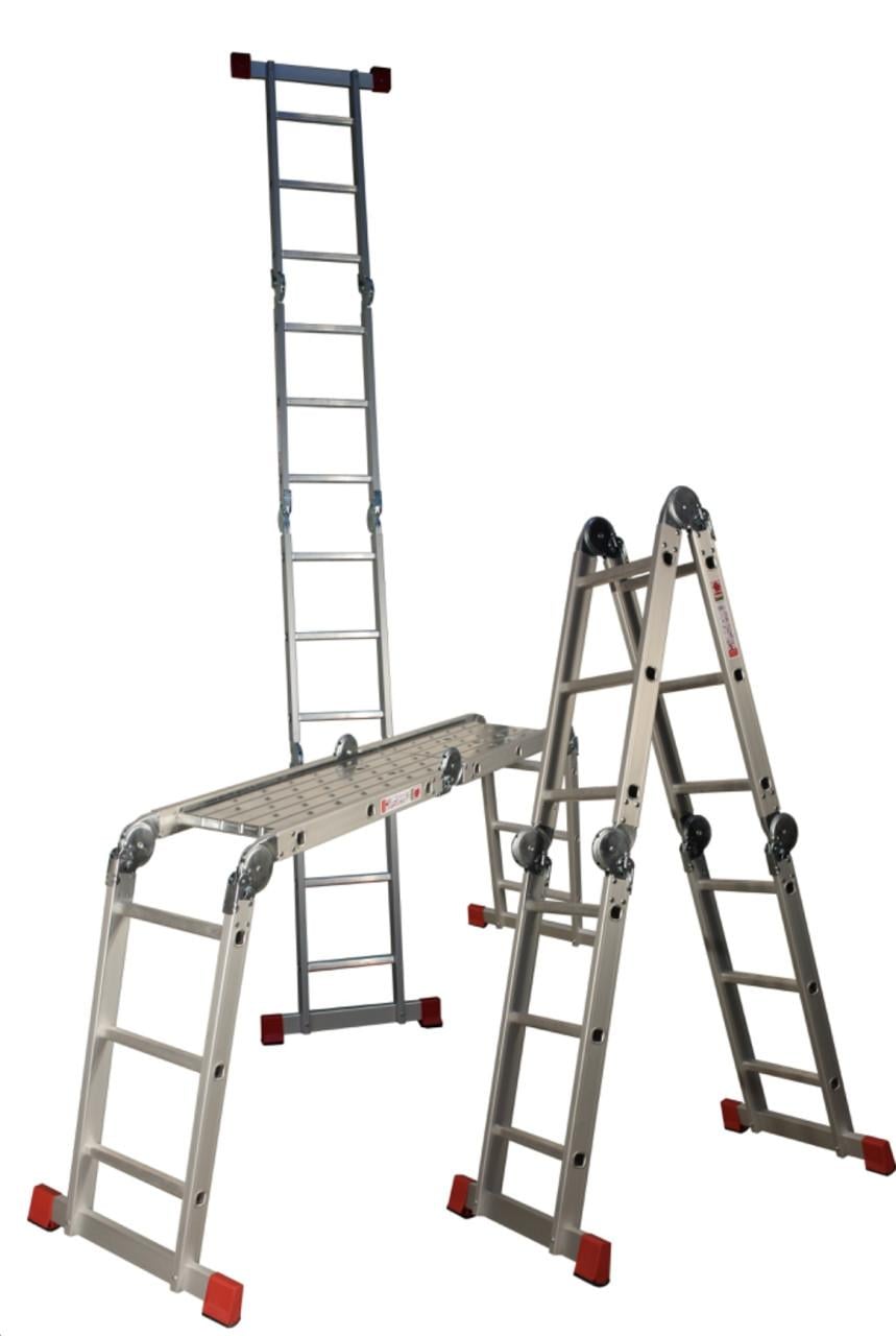 Vouwladder 4x3 sport met platform NIEUW