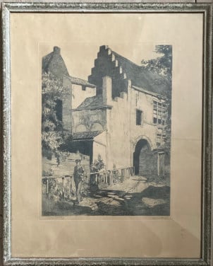Kuiperspoort Middelburg ets van A.J. van 't Hoff