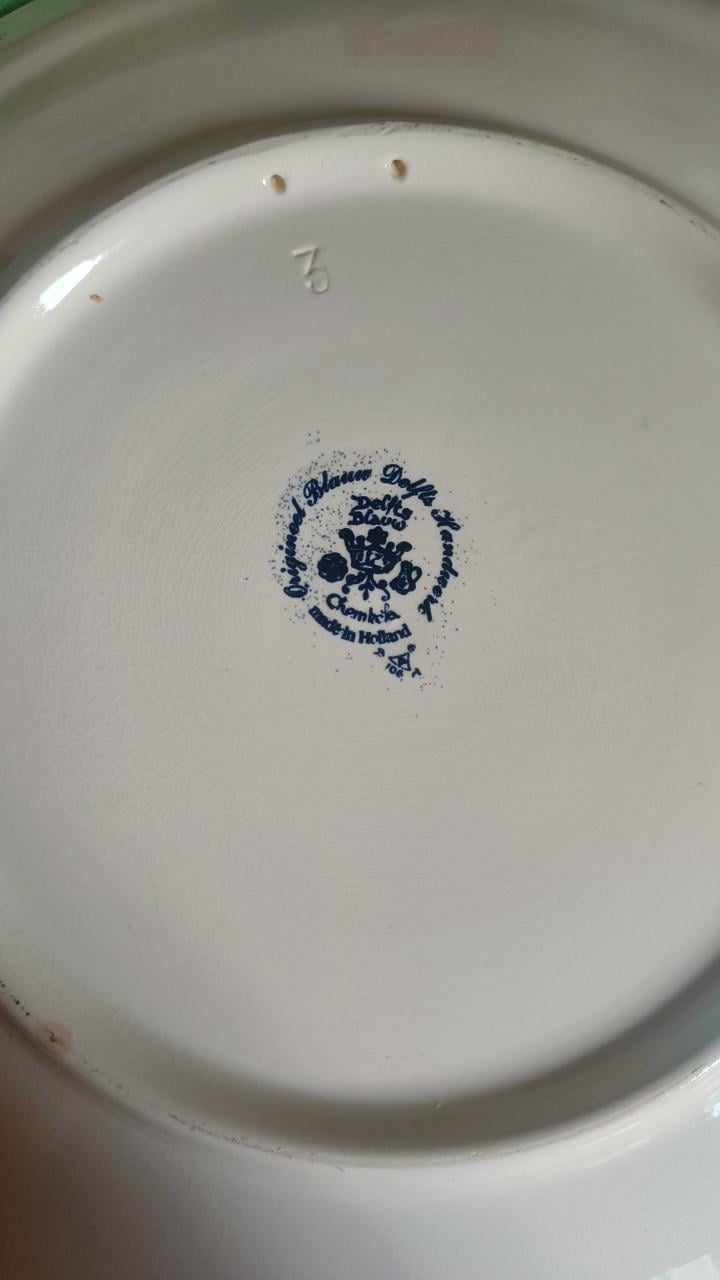 6 Delfts blauwe borden