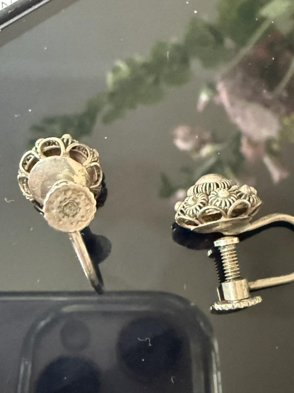 Antieke Zeeuwse knoop oorbellen