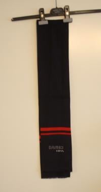 Sjaal blauw met rode streep