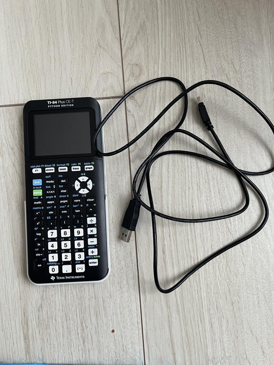 Texas Instruments TI-84 Plus CE-T Python Edition + hoes + oplaadkabel