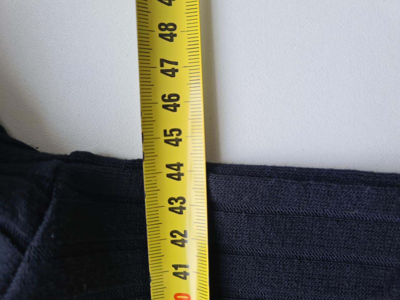 Zara lange zwarte kol trui met splitten Maat M