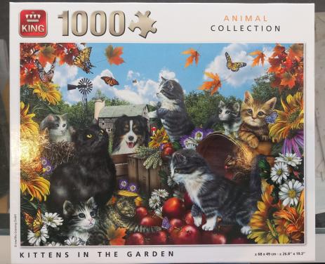 Puzzel Kittens in the Garden