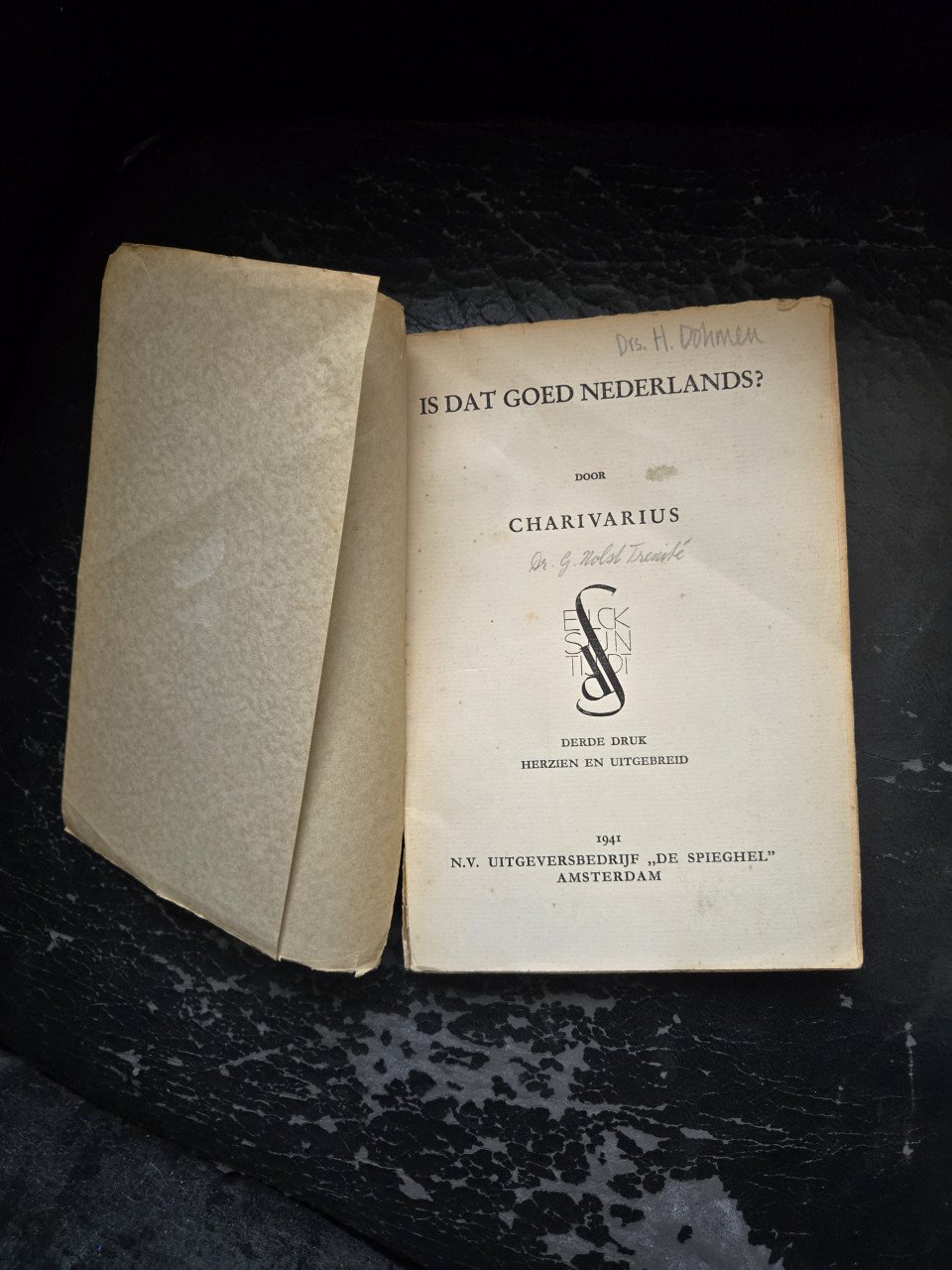 Boek: Is dat goed Nederlands?  3e druk 1941  Nolst Trenité