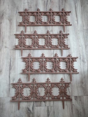 Prachtige bruine kunststof tuin hekjes, borders, afscheiding