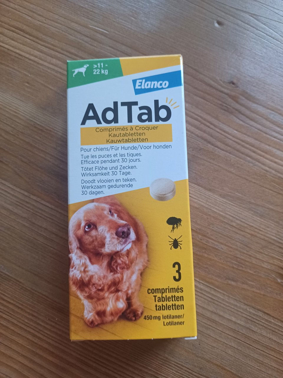 Ad tab kauwtabletten teek/vlo