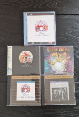 Queen cd's 4x en 1x dvd
