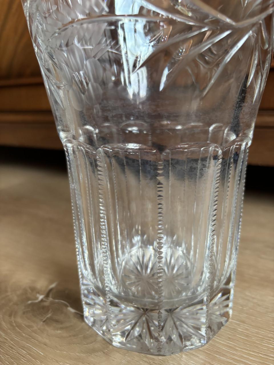 2 PRACHTIGE ZWAAR KRISTALLEN VAZEN