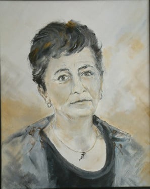 Portret vrolijke gezichten en minder vrolijk  Jac Caljouw schilderijen