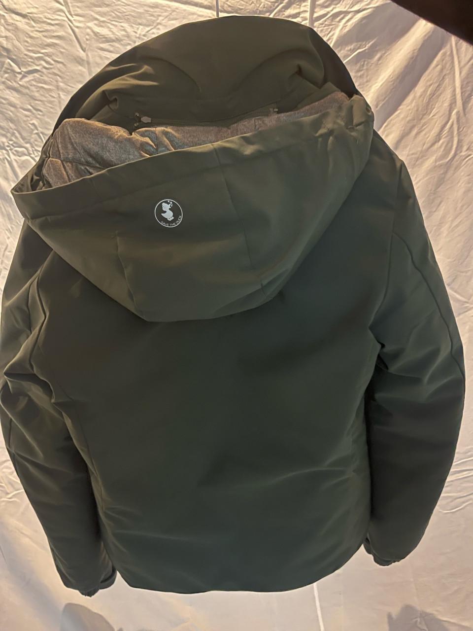 Winterjas Save the Duck M donkergroeno