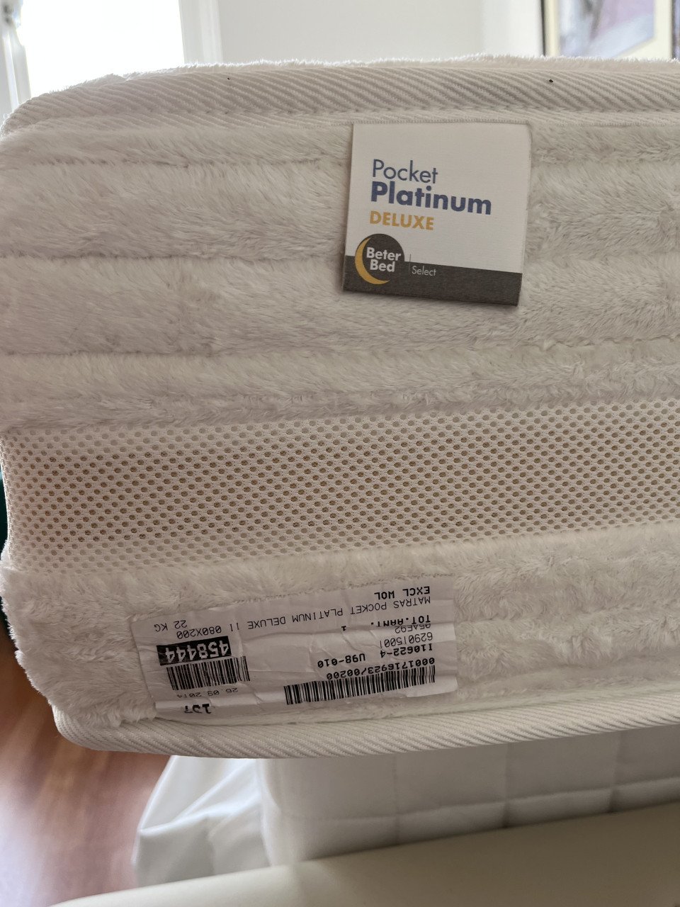 Matras 200x80 dikte 22 Beter Bed Platinum DeLuxe