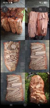 Hout voor de kachel .