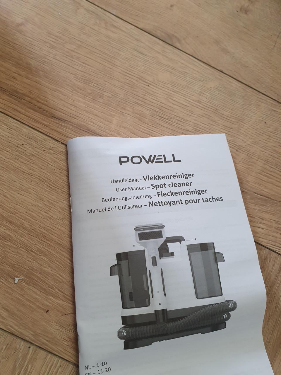 Witte Powell tapijtreiniger • bankreiniger • Vlekkenreiniger machine