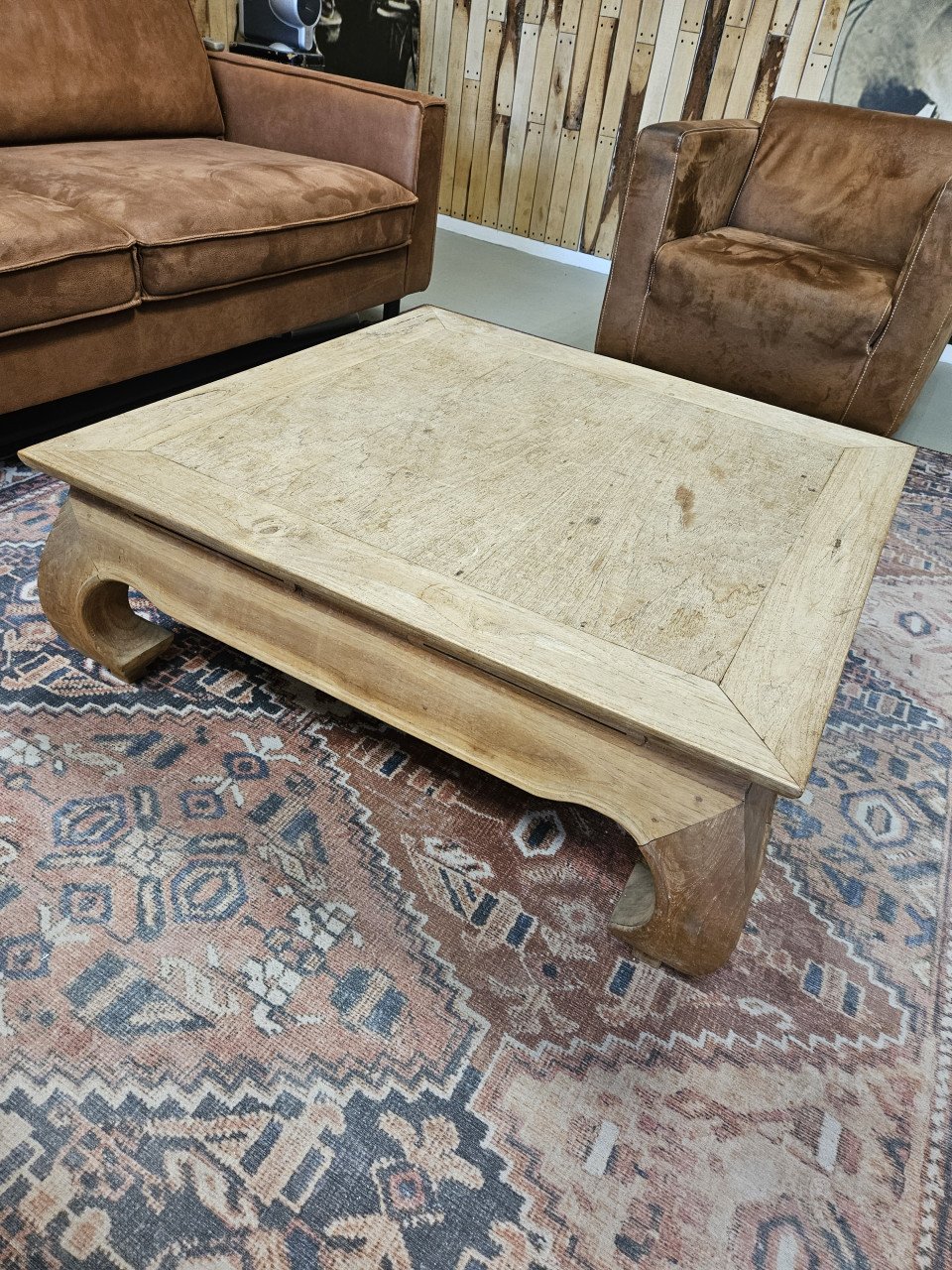 Teakhouten salontafel