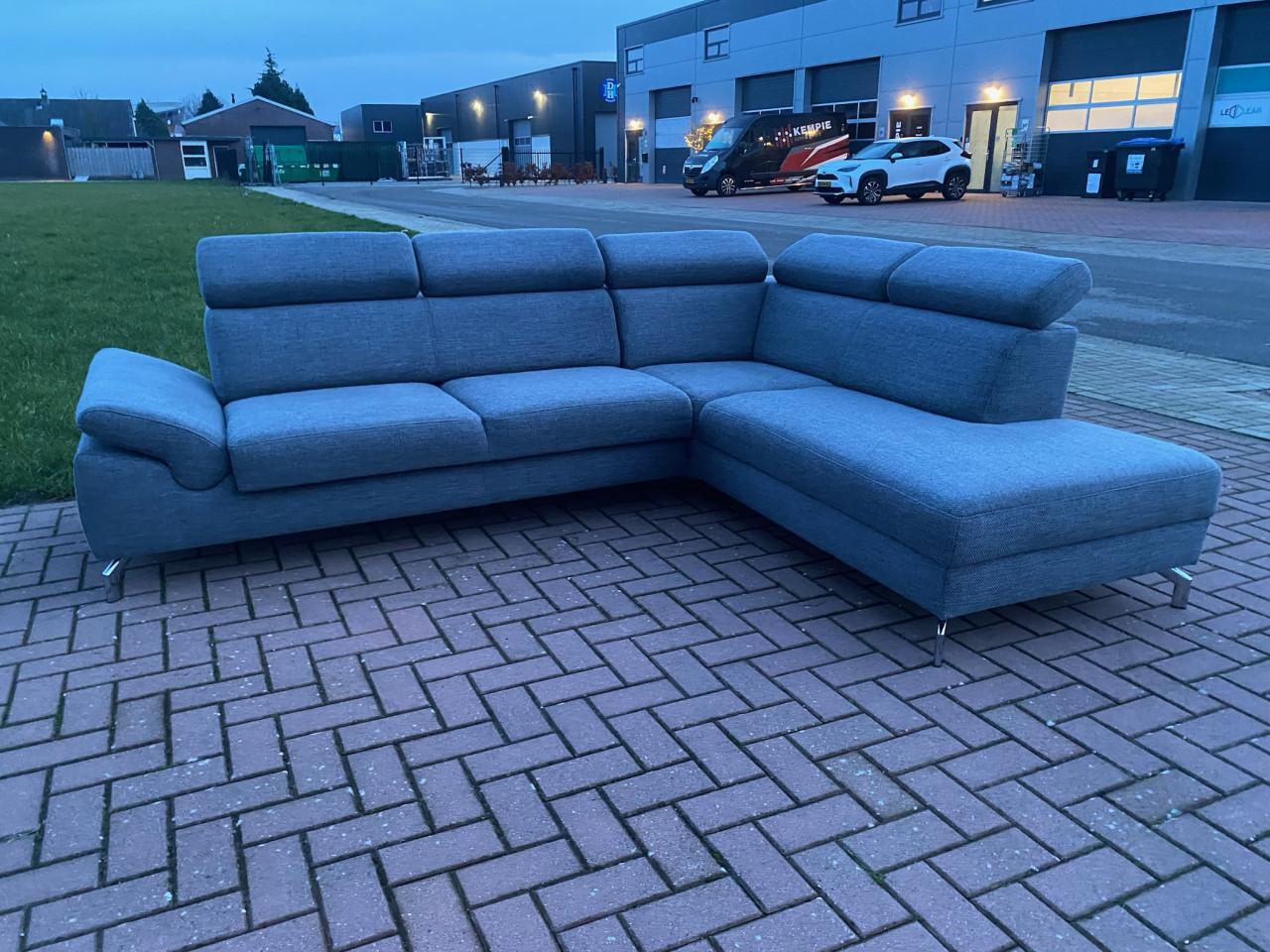 GRATIS LEVERING HEEL NL Montel Grijze Hoekbank