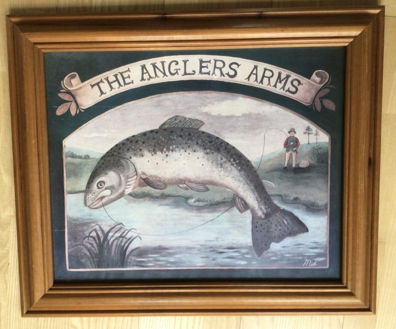 Decoratieve pubafbeelding The Anglers Arms