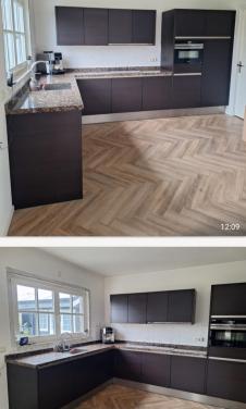 Hoekkeuken met granieten blad