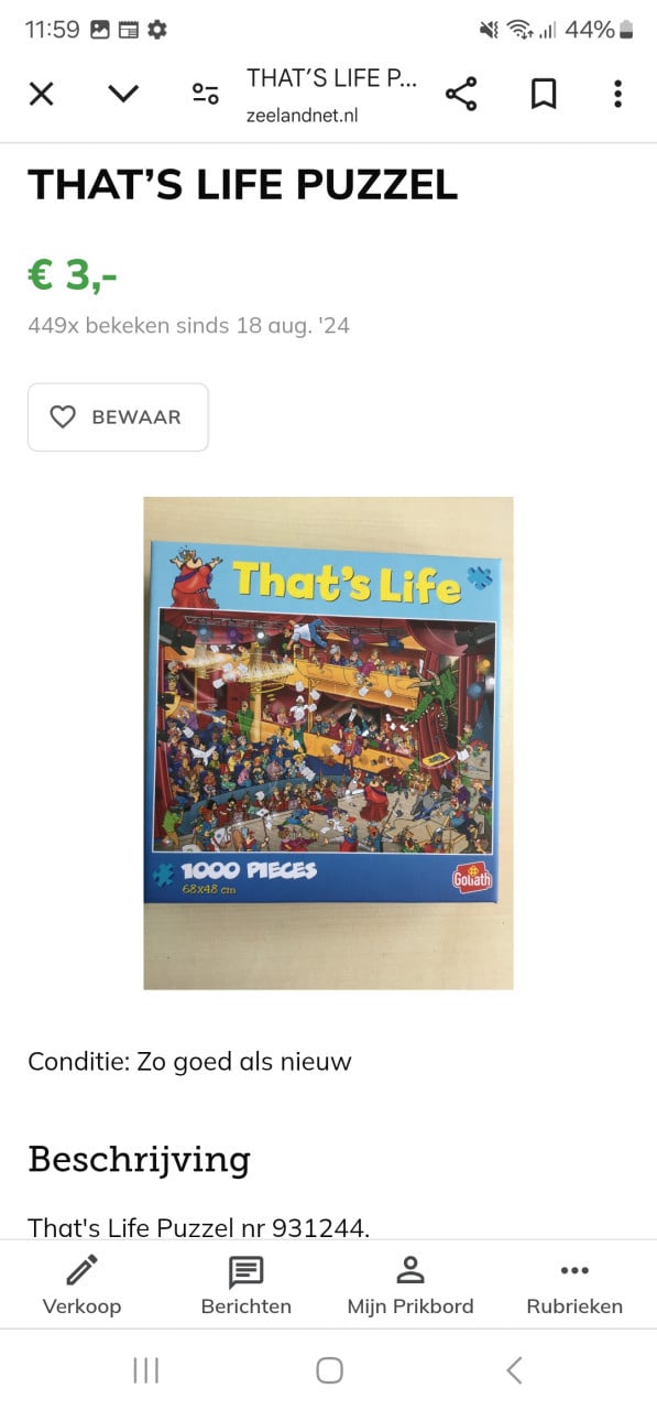 That's Life puzzel ruilen